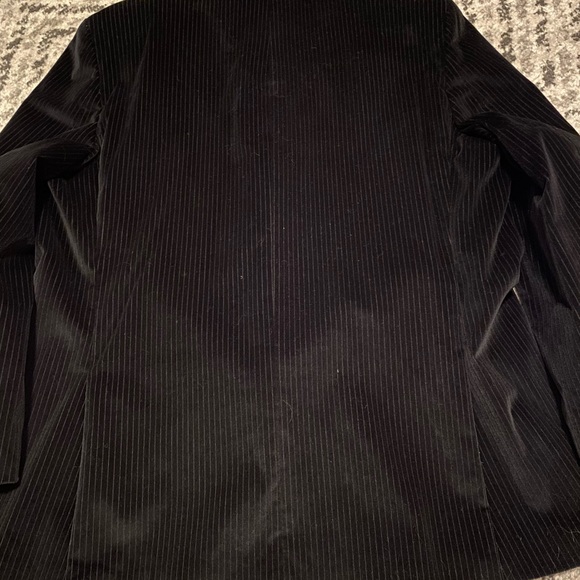 Black Striped Calvin Cline sport coat 52 Long - Picture 2 of 4